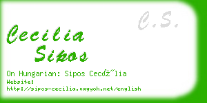 cecilia sipos business card